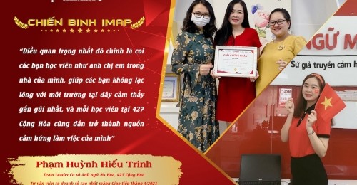 Phạm Huỳnh Hiếu Trinh - Chiến binh Tận tâm, Trách nhiệm và Nhiệt huyết của IMAP Việt Nam 