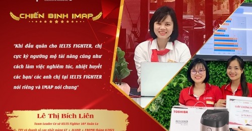 Chiến binh Lê Thị Bích Liên - Team Leader cơ sở IELTS Fighter 107 Xuân La - Tấm gương sáng về tinh thần “Dám nghĩ dám làm” trong mùa dịch.