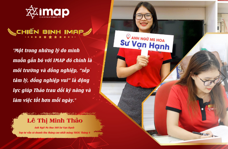 Lê Thị Minh Thảo -  Top tư vấn có doanh thu tháng cao nhất mảng TOEIC khu vực miền Nam